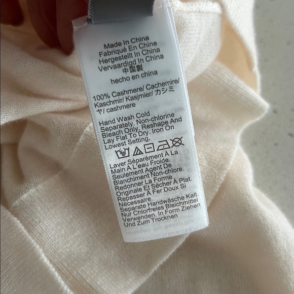 J.Crew Featherweight Cashmere Cardigan Snow Ivory Size XL NWT - Picture 12 of 16